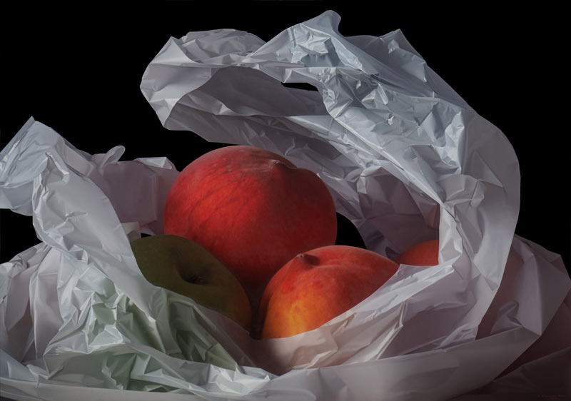 Still life hyper realism painting by Pedro Campos