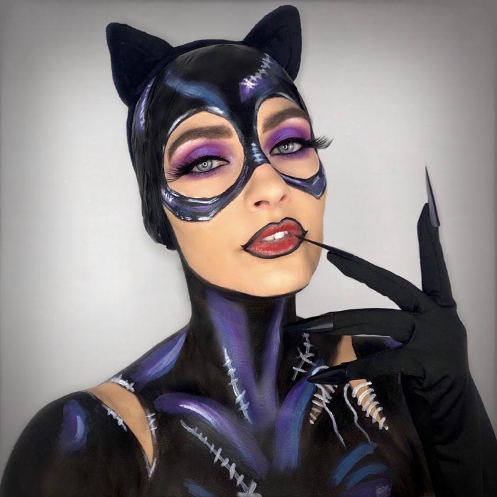 Awesome makeup artist Cat woman look Christa Rice