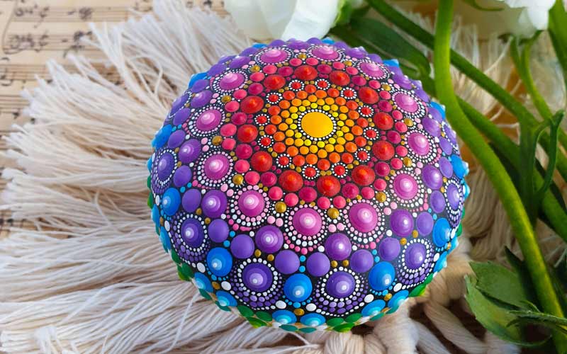 Beautiful Dot Mandala Designs On Stones Trendy Art Ideas