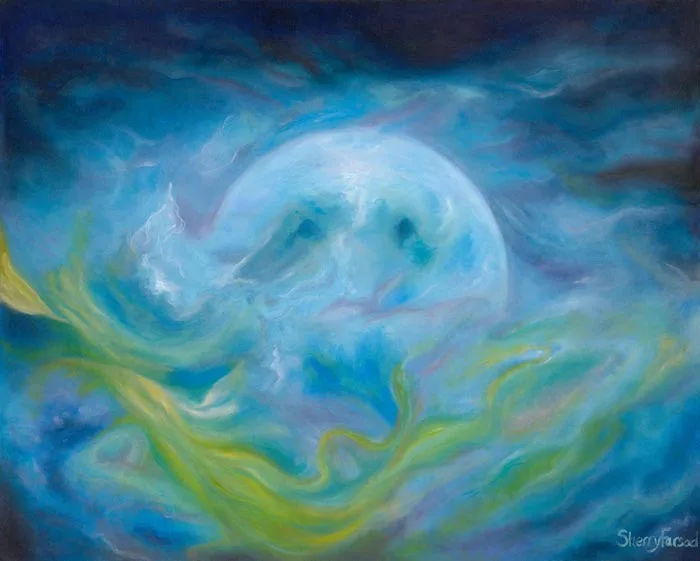 Journey to Self Oil on Canvas by Sherry Farsad