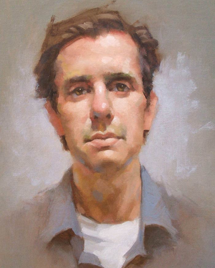Portrait in Oil on a Gessoed Panel Artist Jeff Haines