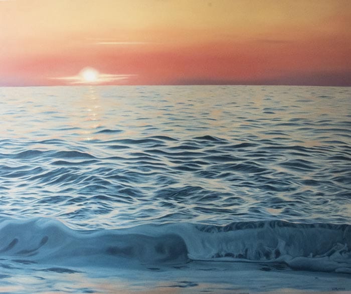 Sea Sunset Painting by Nina Albiniova