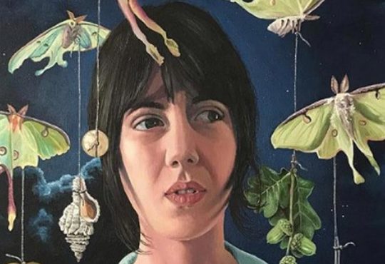 Gifts of the moths Portrait oil painting by Artist Lisa Lennon