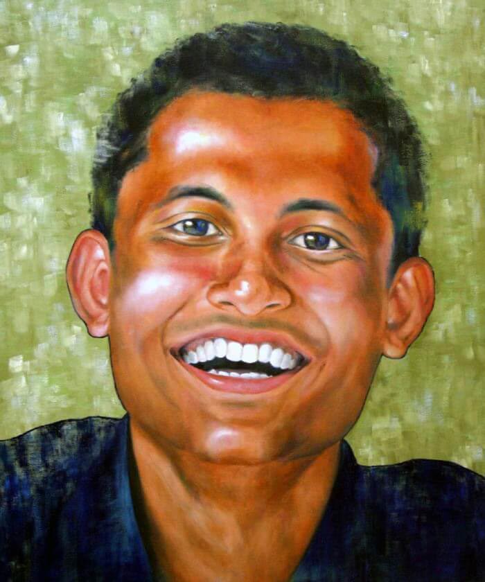 Smile Oil painting