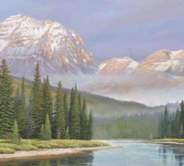 Mountain Memories canvas painting by Jake Vandenbrink