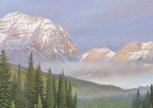 Mountain Memories canvas painting by Jake Vandenbrink