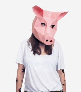 Lapa Studios Amazing Printable 3D Paper Mask on Trendy Art Ideas