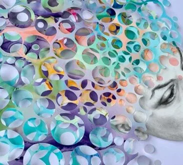 3d alcohol ink art ideas by Zuzana Borysek