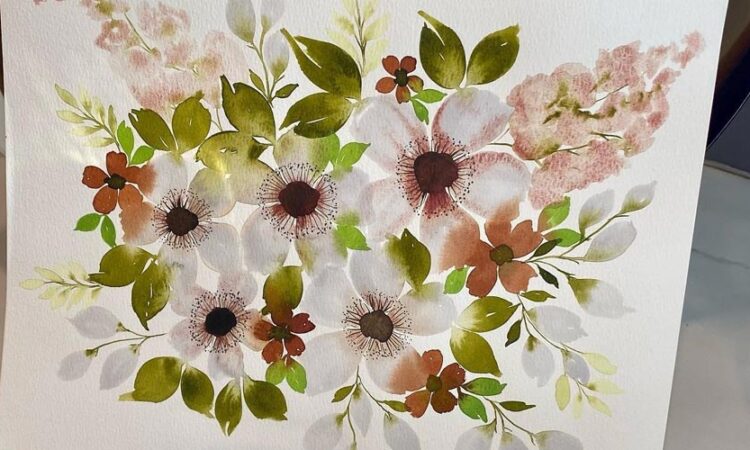 Watercolor Flowers Ideas by Shellie Sylla