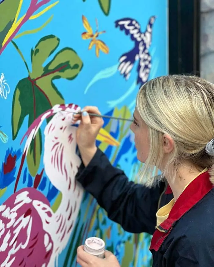 Mural painting designs by Georgie Stewart, Mural painting for kids, Wall mural art wildlife Mural painting designs by Georgie Stewart