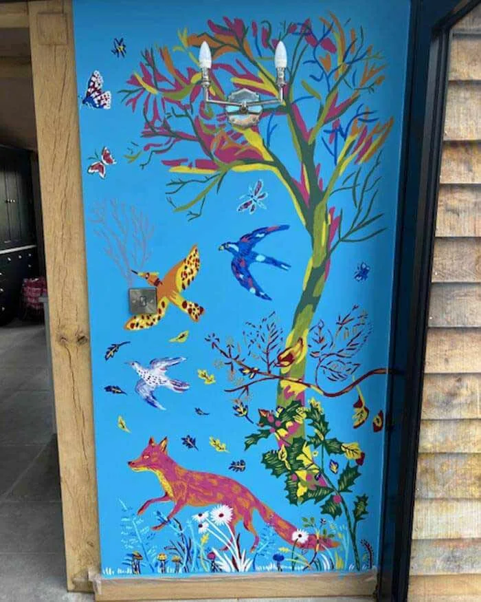 Wildlife wall mural painting by Georgie Stewart, Art mural, Mural art, Wall mural painting Wildlife wall mural painting by Georgie Stewart