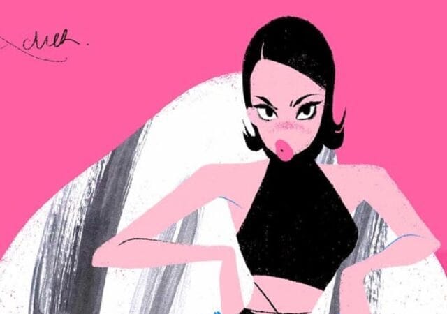 Beautiful illustration for fashion by Ksenia Chernikhovskaia