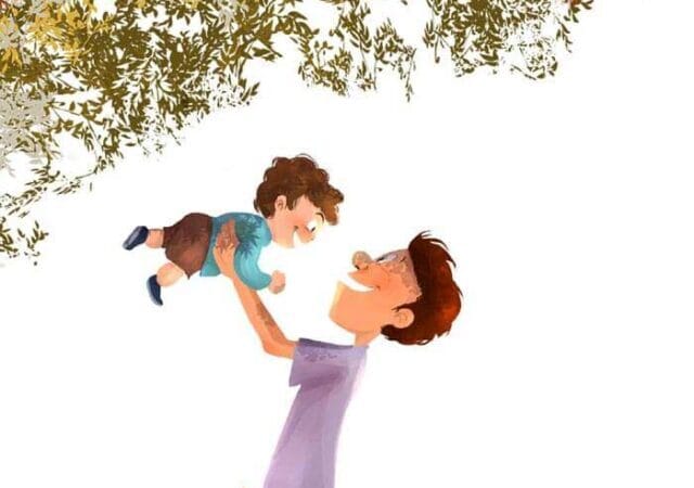 Daddy children’s Book Illustration by Dalia Awad