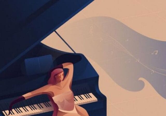 Evgeny Grinko - Valse piano illustration by Figen Demireva