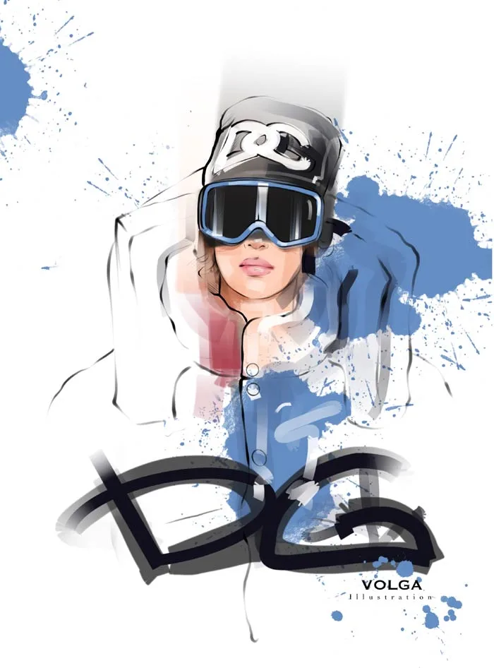 Dolce and Gabbana fashion illustration