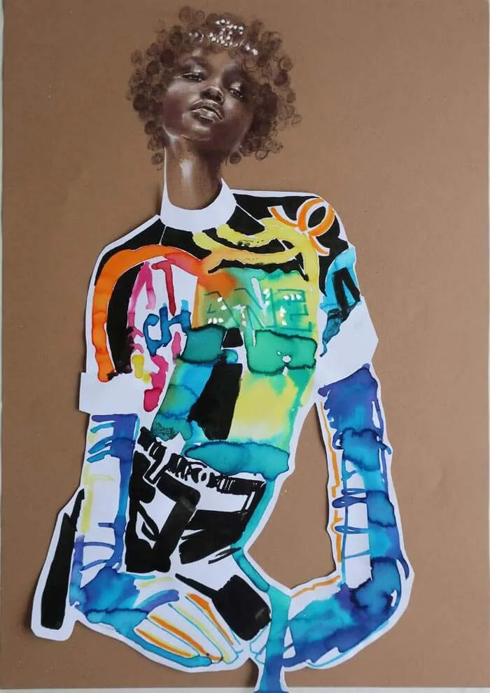Fashion illustration Chanel SS, Acon Changkou by Zhenya Z