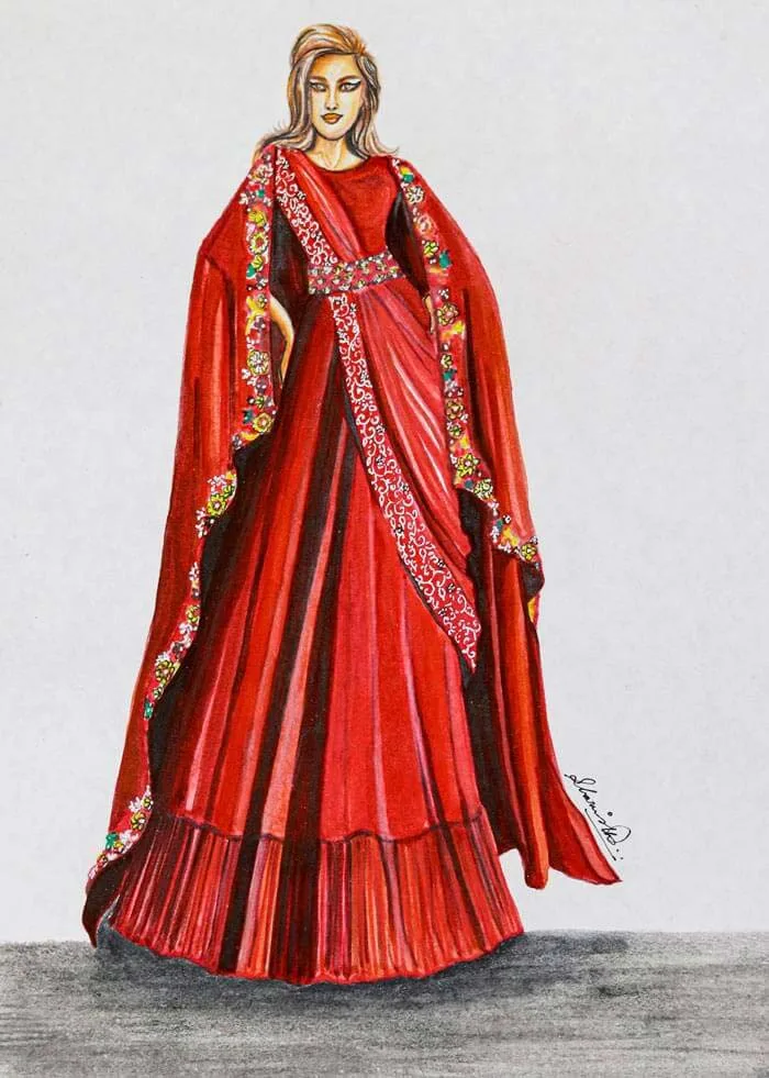 fashion design pictures dresses Personalized Digital Custom Gown Sketch & Fabric Sample Selection –  WonderlandByLilian