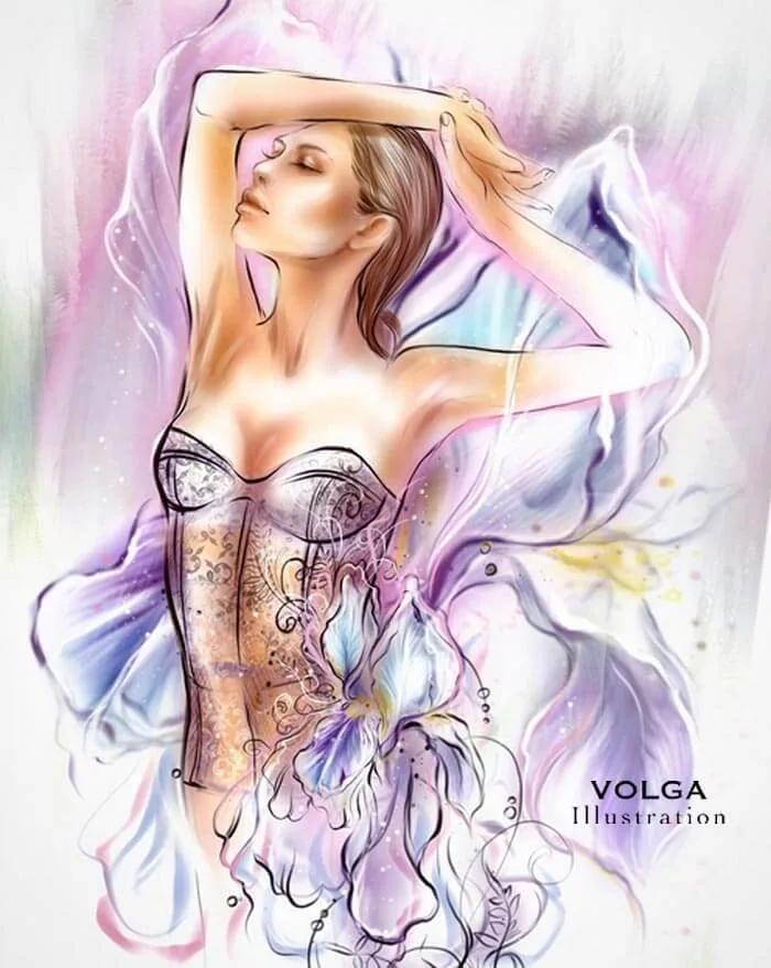 Fashion illustration drawing