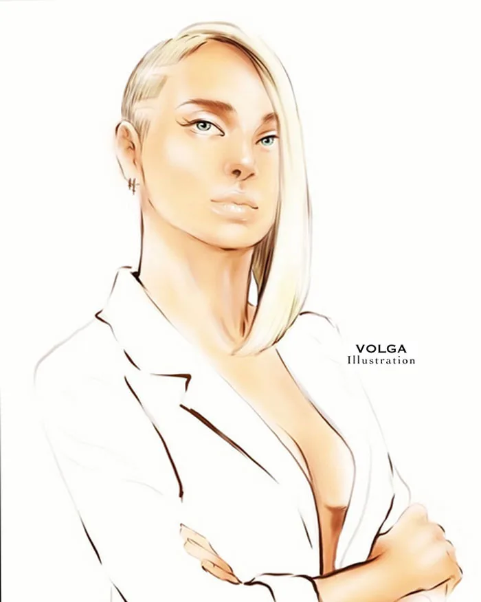 Fashion illustration sketch