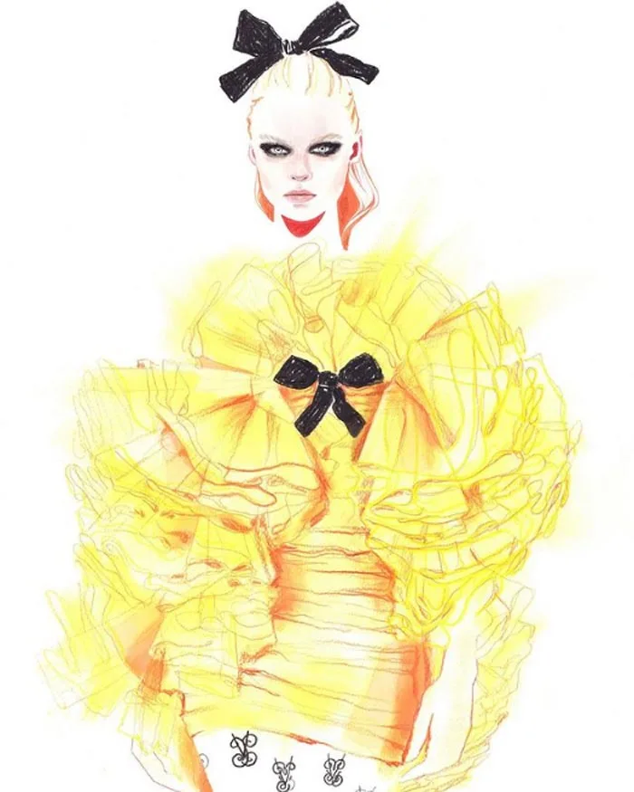 Fashion illustration for Grazia Italy