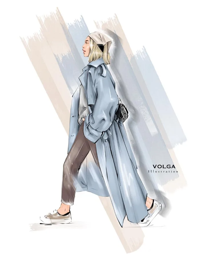 Street Style Fashion Illustration