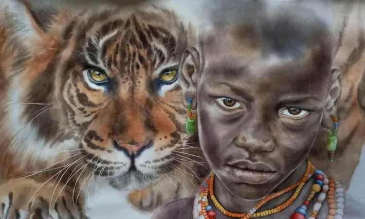 Artist Olga Matyunina watercolor paintings