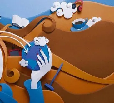 Beautiful Paper Cut Illustration Art