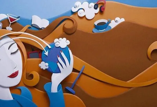 Beautiful Paper Cut Illustration Art