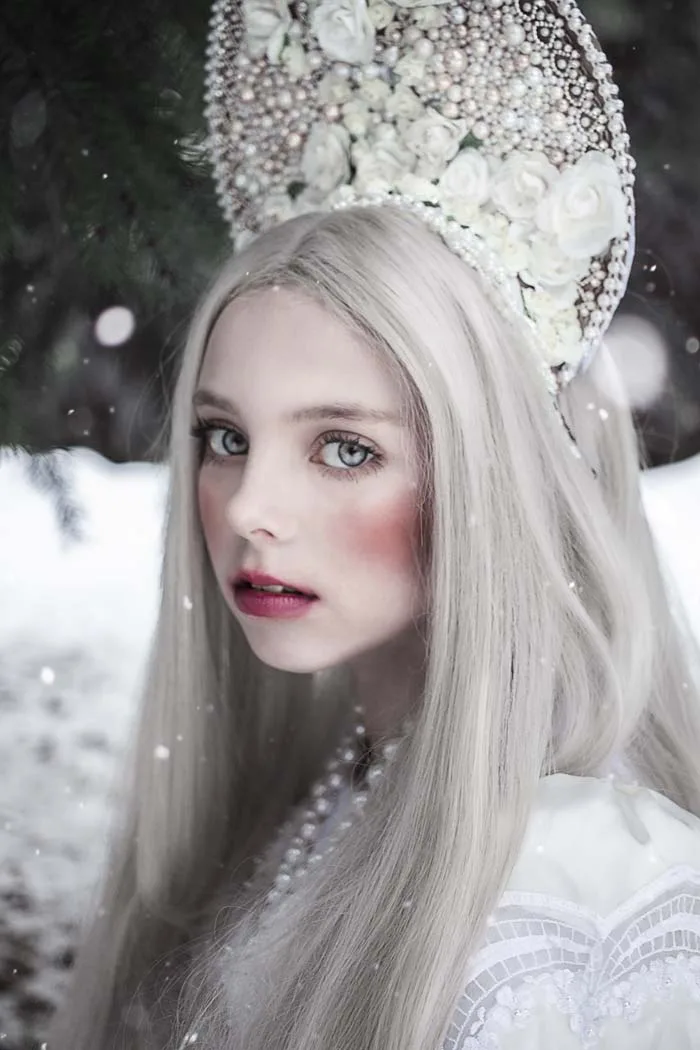 Snow princess photography by Vanessa Skotnitsky, Fantasy portrait photography, Conceptual photography, Artistic portrait photography, Fine art photography Snow princess photography by Vanessa Skotnitsky