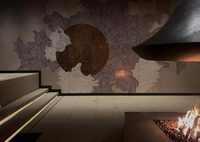 Xitan Hotel Lobby Wall Design by Lina Kusaite