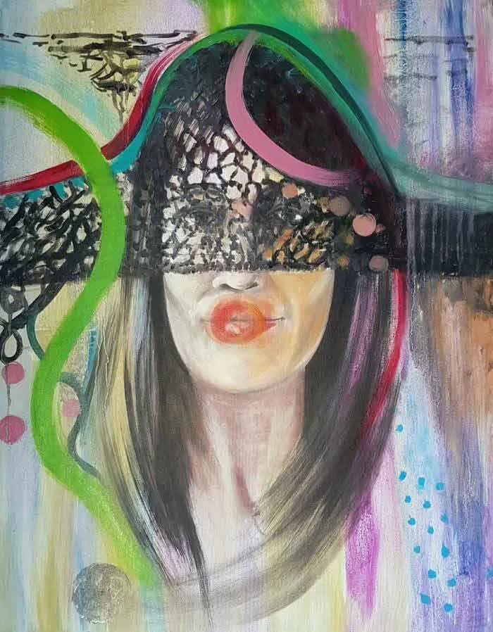 Abstract figurative painting by Katarzyna M Rymarz