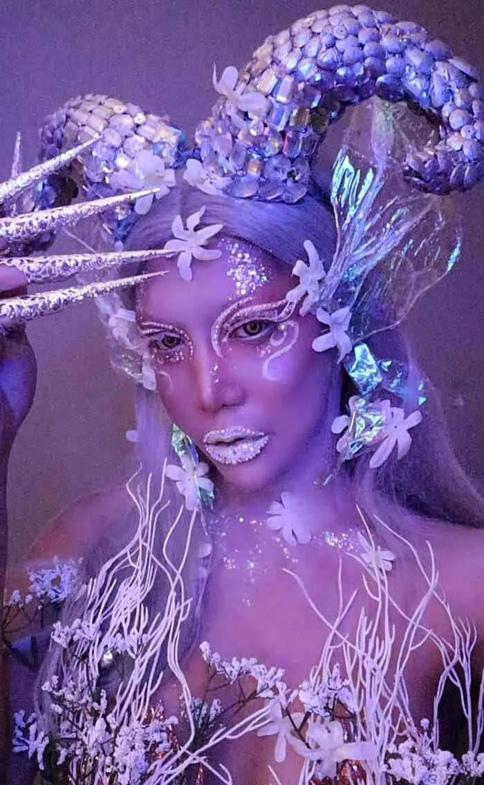 Amazing fairy queen makeup look by Kristin Ker