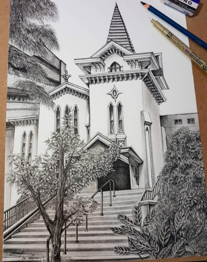 Beautiful Architectural Drawing by emi_nkjm's profile picture by emi nkjm