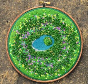 Creating Beautiful Aerial Embroidery Landscapes - Trendy Art Ideas