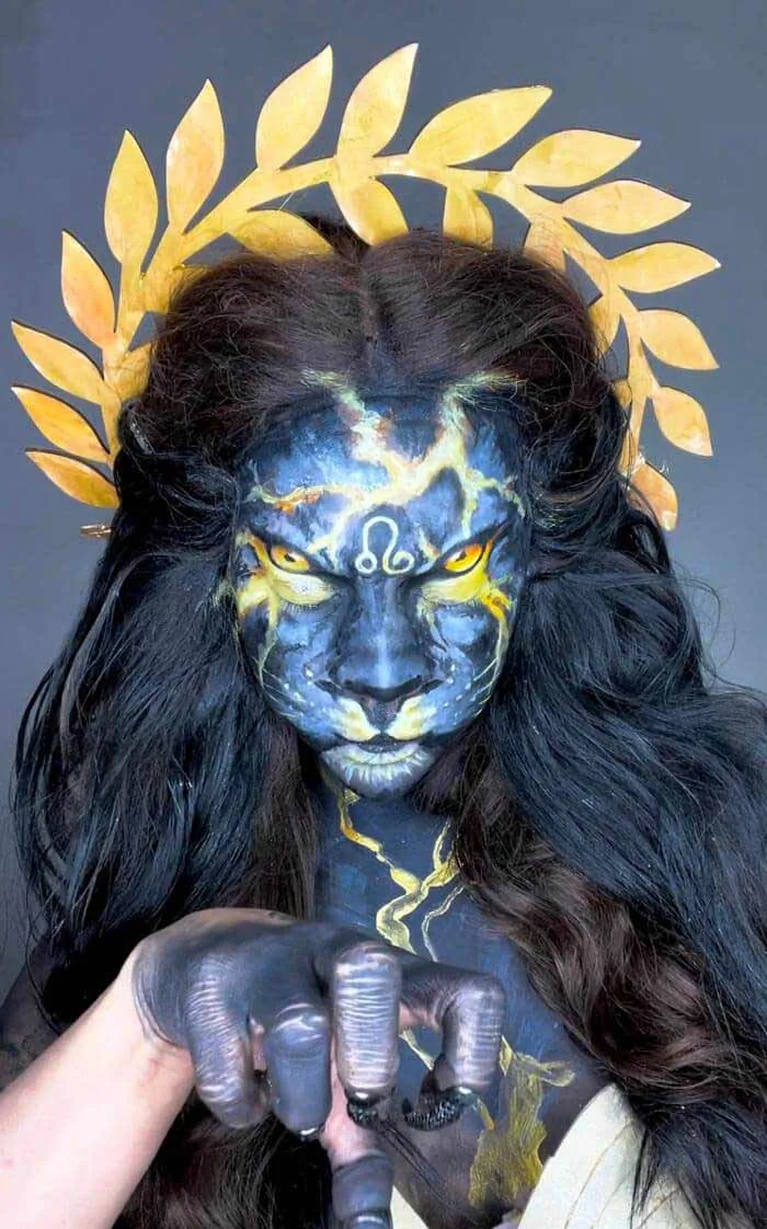 Mind blowing Leo makeup look by Kristin Ker