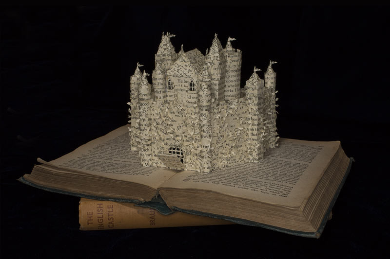 Lower the Drawbridge Book Sculpture by Emma Taylor