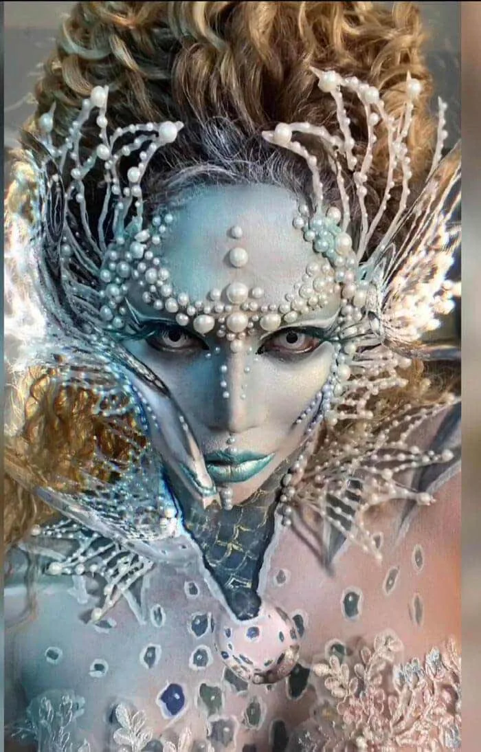 Mermaid queen makeup by Kristin Ker