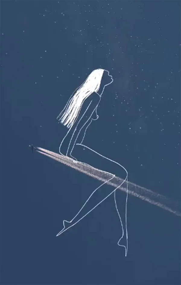 Figurative line art Artist Koketit Shira Barzilay