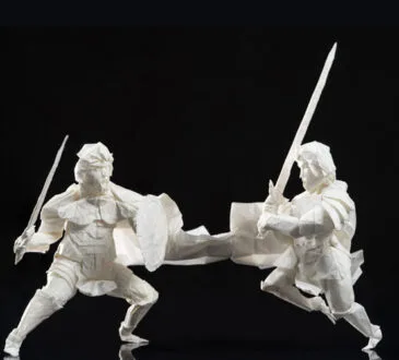 Origami knight papercraft