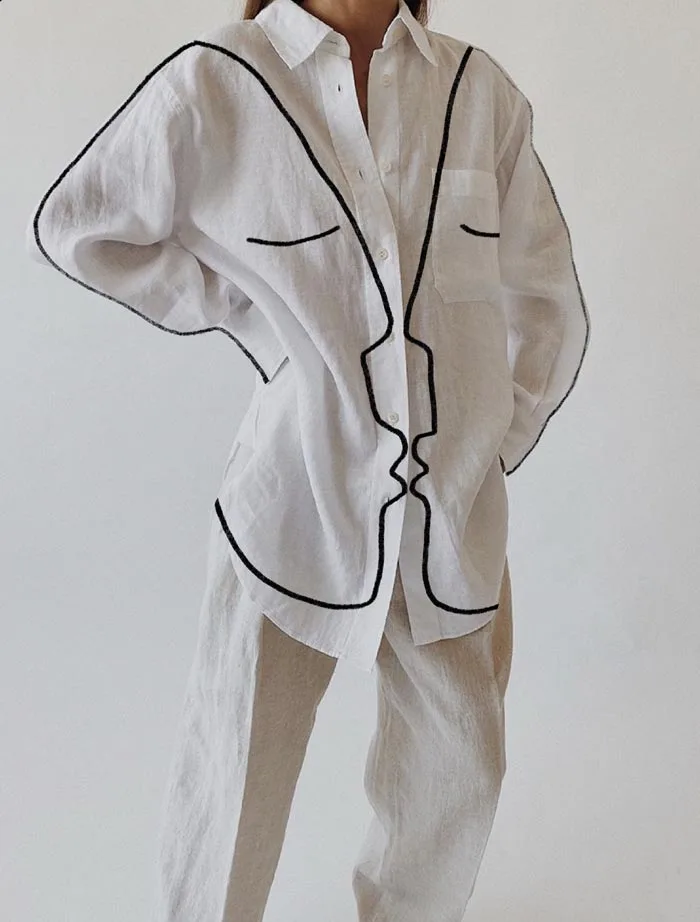 Koketit's Abstract Line Painting by Artist Koketit Shira Barzilay