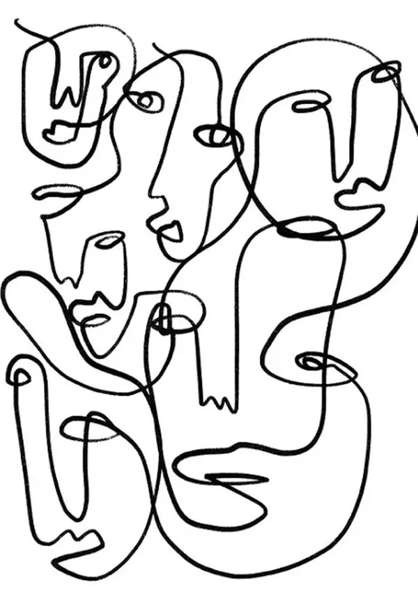 Minimal One-line art Artist Koketit Shira Barzilay