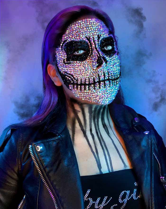 awesome day of the dead makeup look by Sarai Paniagua