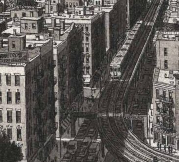 Brooklyn and Manhattan in the Distance realistic drawing by Stefan Bleekrode