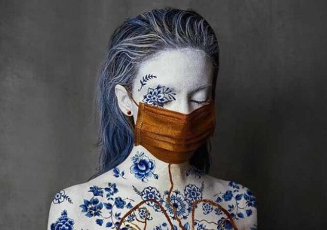 Human body painting The millenial kintsugi technique photography lidia vives