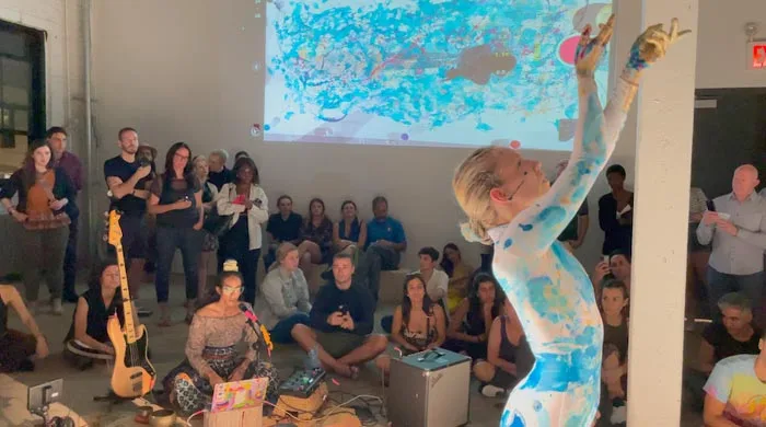 Annika Rhea Body Medium performance painting