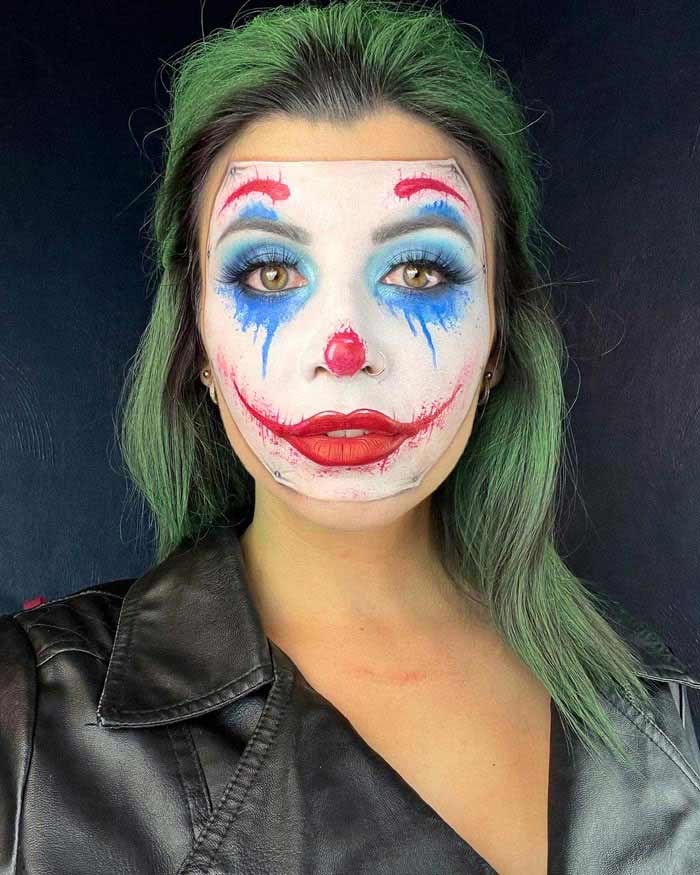 Joker makeup look by Chloe Jasmine
