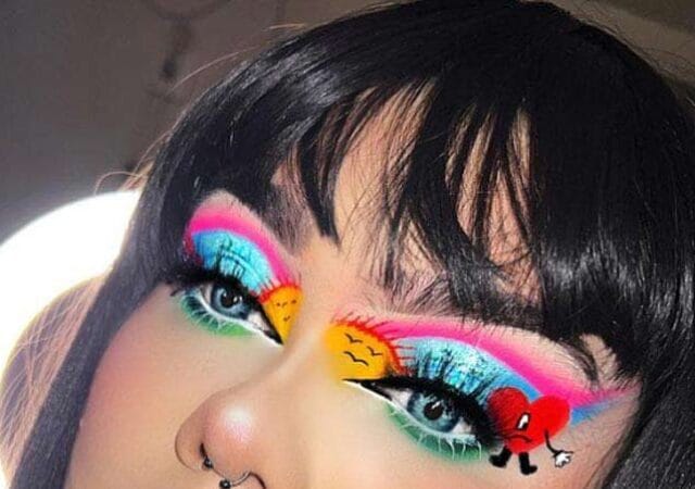 Colorful eye makeup looks by Kem Mendez