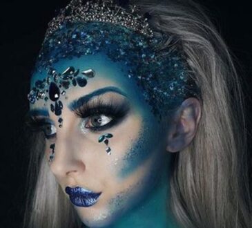 Ice queen makeup look by Sophie Melville
