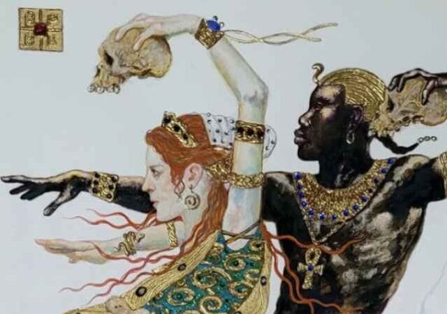 The Danse Macabre is a form of pictorial expression painting by Artist Bahman