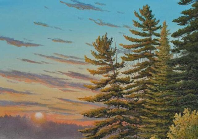 The Morning Sun nature painting by Jake Vandenbrink